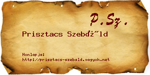 Prisztacs Szebáld névjegykártya